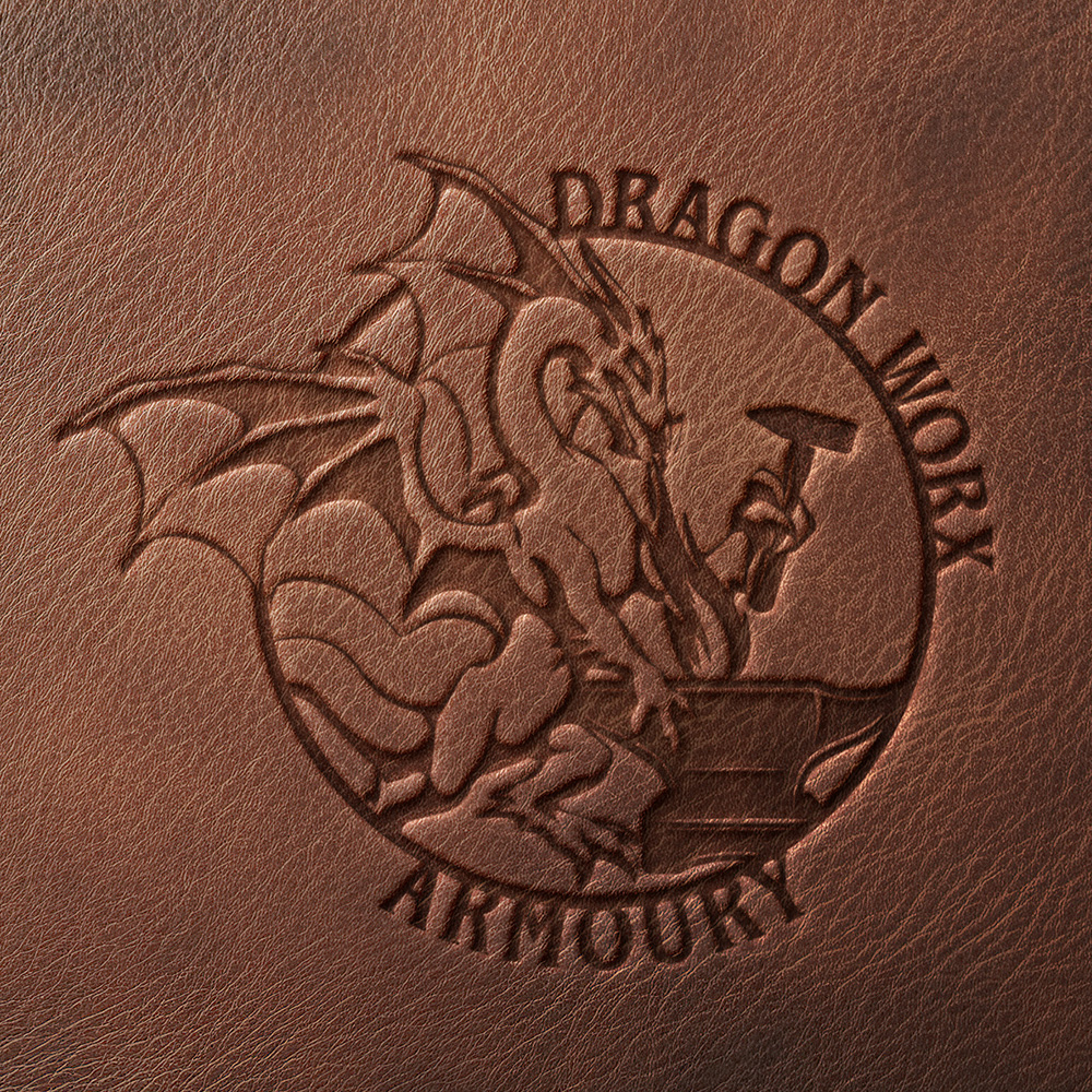 Brand graphics for a leatherworks company