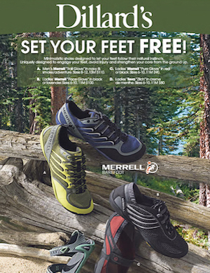 Footwear ad design