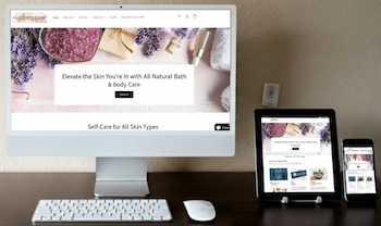 Elevate Natural Self-Care website